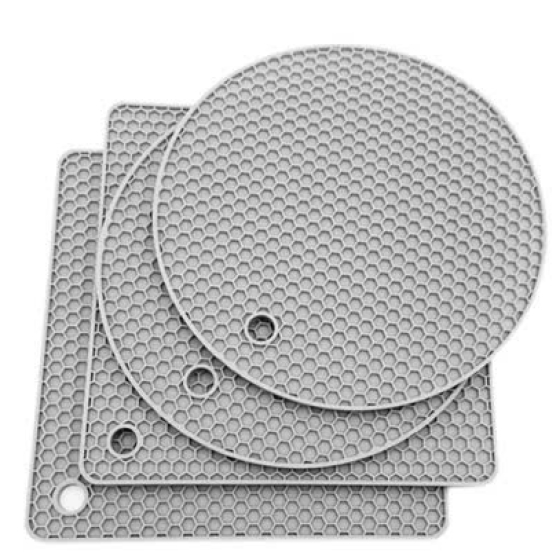 Miếng Lót Nồi Silicone D18cm- Đen