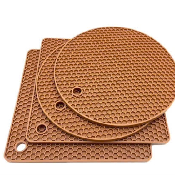 Miếng Lót Nồi Silicone D18cm- Đỏ